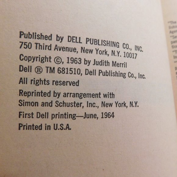 Vintage Sci Fi Paperback Books Year's Best S-F and The Best SF Stories 1960's - Picture 3 of 6